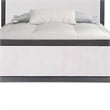Pemberly Row King Size Bed Modern Upholstered in Black and White Solid Wood