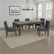 Pemberly Row 66 to 90 Inch Dining Table Rectangular Extendable Brown Solid Wood