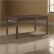 Pemberly Row 60 Inch Dining Table Rectangular Top 2 Drawers Cherry Brown Wood