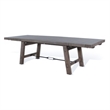 Pemberly Row Dining Table Light Brown Mahogany Wood Extendable 76 to 106 Inch