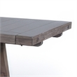 Pemberly Row Dining Table Light Brown Mahogany Wood Extendable 76 to 106 Inch