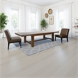 Pemberly Row Dining Table Brown Mahogany Rectangular Extendable 86 to 122 Inch