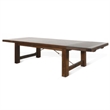 Pemberly Row Dining Table Brown Mahogany Rectangular Extendable 86 to 122 Inch