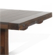 Pemberly Row Dining Table Brown Mahogany Rectangular Extendable 86 to 122 Inch