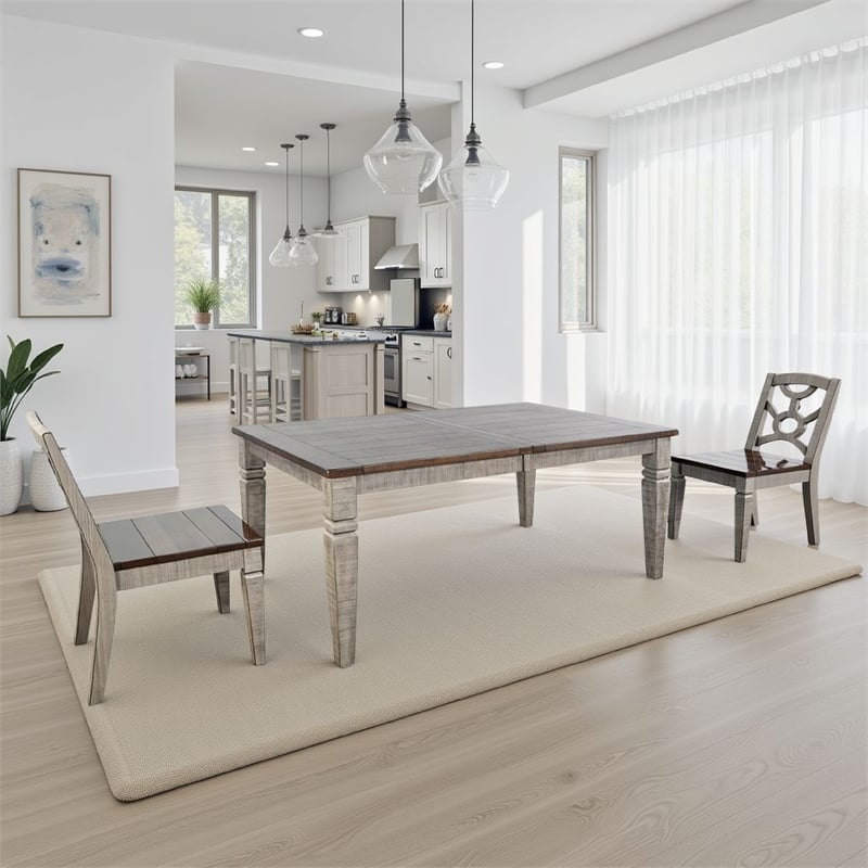 Pemberly Row Dining Table Extendable 66 to 90