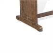 Pemberly Row Dining Table 60 Inch Rectangular Plank Top Brown Mahogany Wood