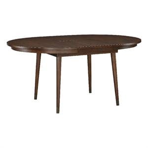 Pemberly Row Dining Table with Butterfly Leaf 48 to 65 Inch Round Maple Brown