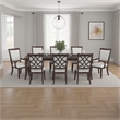 Pemberly Row Dining Table with Extension Leaf Cherry Birch Wood 78 to 96 Inch