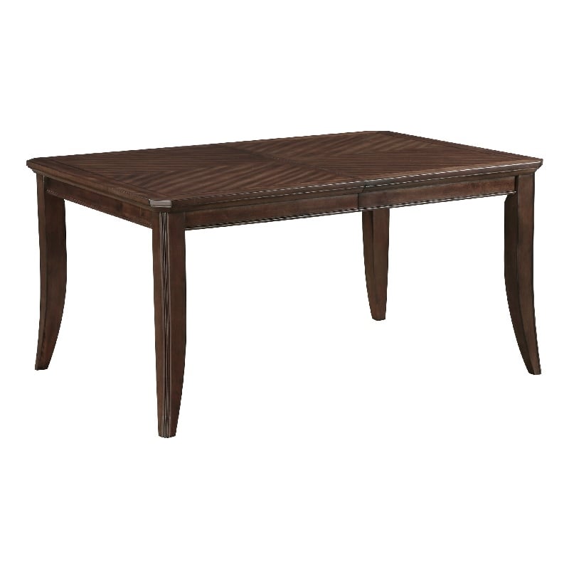 Pemberly Row Dining Table with Extension Leaf Cherry Birch Wood 78 to 96 Inch