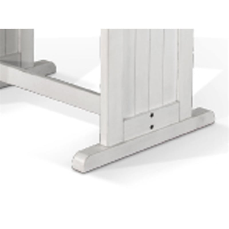 Pemberly Row Counter Height Dining Table 60 Inch Rectangular in Off White Brown
