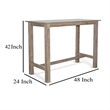 Pemberly Row Bar Height Dining Table 48