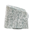 Pemberly Row Swivel Armchair in Green Jacquard Fabric Curved Foam Cushions