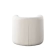 Pemberly Row Contemporary Accent Chair Extra Soft in Ivory Boucle 35 Inch
