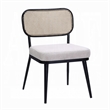Pemberly Row 3 Piece Accent Table and Chair Set Black Legs Glass Top Padded Seat