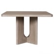 Pemberly Row Square Counter Height Table Pedestal Base White Wash Oak Veneer