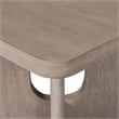Pemberly Row Square Counter Height Table Pedestal Base White Wash Oak Veneer