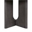 Pemberly Row Square Counter Height Dining Table Pedestal Base in Ash Gray Wood