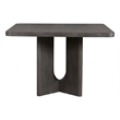 Pemberly Row Square Counter Height Dining Table Pedestal Base in Ash Gray Wood