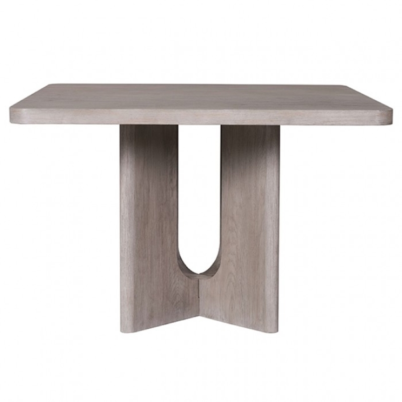 Pemberly Row 7 Piece Counter Height Dining Table Set 6 Seater White Wash Oak
