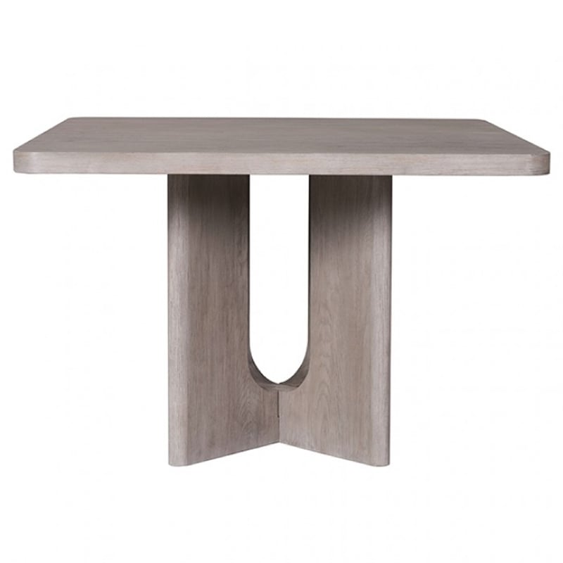 Pemberly Row 7 Piece Counter Height Dining Table Set 6 Seater White Wash Oak