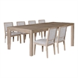 Pemberly Row 7 Piece Dining Table Set 94 to 118