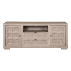 Pemberly Row 72 Inch TV Stand Console Storage Cabinets in Tawny Brown Wood