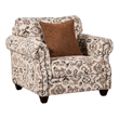 Pemberly Row Accent Club Chair 1 Brown Throw Pillow in Taupe Polyester Pattern