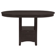Pemberly Row 5Pc Counter Height Dining Table Set with 4 Chairs Expandable Leaf