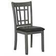 Pemberly Row 5 Piece Dining Set in Gray 4 Padded Chairs Expandable Leaf