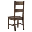 Pemberly Row 9 Pc Dining Table Set 8 Ladderback Side Chairs Rustic Golden Brown