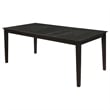 Pemberly Row 7 Piece Extendable Dining Table and 6 Chair Set in Black and Ivory