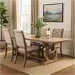 Pemberly Row 5 Piece Dining Table Set 84 to 104