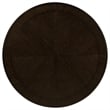 Pemberly Row 5 Piece Dining Table Set Dark Brown Round Wood Top Storage Base
