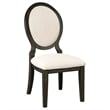 Pemberly Row 5 Piece Dining Table Set Dark Brown Round Wood Top Storage Base