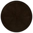 Pemberly Row 5 Piece Dining Table Set Dark Brown Round Wood Top Storage Base