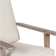 Pemberly Row Chair Handcrafted Washed Mango Wood Fabric Cushions Angled Legs
