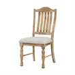 Pemberly Row 20 Inch Side Dining Chairs Set of 2 Open Slatted Turned Feet