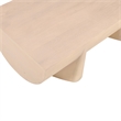 Pemberly Row 48 Inch Coffee Table Log Design Natural Mango Wood Hand Crafted