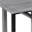 Pemberly Row 72 Inch Dining Table Mango Wood Top with Iron Trestle Base 6 Seater