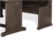 Pemberly Row 4pc Breakfast Nook Set w/ Dining Table & Corner Bench in Dark Brown