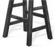 Pemberly Row Counter Stool Set of 2 with Saddle Seat in Black Sand Wood