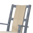 Pemberly Row Rocking Chair with Cushion Seat and Back in Blue Mindy Wood
