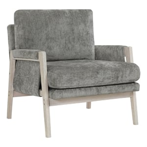 Pemberly Row Accent Armchair with Removable Cushion Cover in Brownish Gray