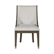 Pemberly Row Armchair Set of 2 Semi Deconstructed in Beige with Gold Metal