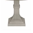 Pemberly Row 5 Piece Dining Table and Chair Set Fiddleback Round Top in Gray