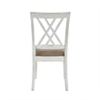 Pemberly Row 19 Inch Side Dining Chairs Set of 2 with X Cross Back in Khaki