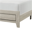 Pemberly Row California King Bed Faux Wood Grains Defined Accent Lines Brown