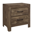 Pemberly Row 4 Piece Queen Size Bedroom Set with Panel Design in Brown
