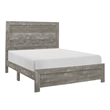 Pemberly Row 4 Piece Queen Size Bedroom Set Farmhouse Style in Gray Black