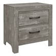 Pemberly Row 4 Piece Queen Size Bedroom Set Farmhouse Style in Gray Black